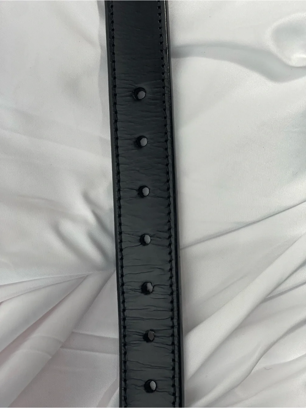 Black Leather Men's Belt w/Smith & Wesson Embossed Logo 42/44